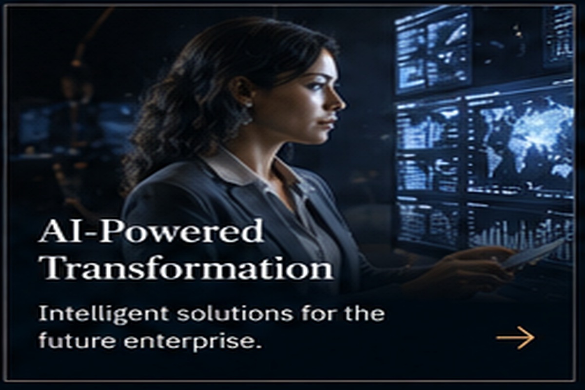 AI and data transformation illustration