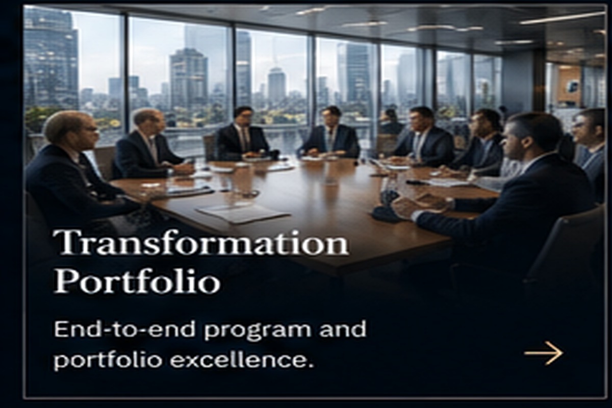 Abstract executive leadership and strategic direction illustration